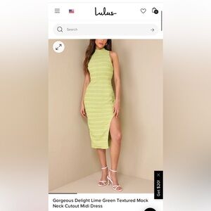 Lulus Mock Neck Cutout Dress